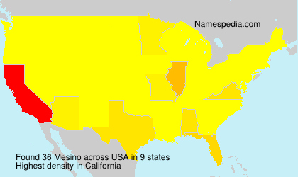 Surname Mesino in USA Surname Mesino in USA