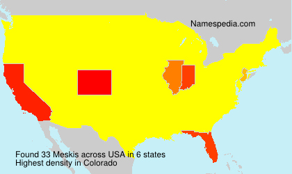 Surname Meskis in USA Surname Meskis in USA