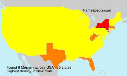 Surname Mesmin in USA Surname Mesmin in USA