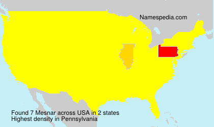 Surname Mesnar in USA Surname Mesnar in USA