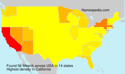 Surname Mesnik in USA Surname Mesnik in USA