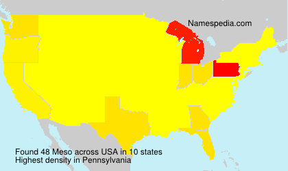 Surname Meso in USA Surname Meso in USA