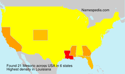 Surname Mesorio in USA Surname Mesorio in USA