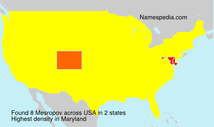 Surname Mesropov in USA Surname Mesropov in USA