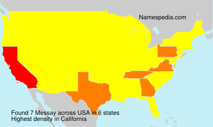 Surname Messay in USA Surname Messay in USA