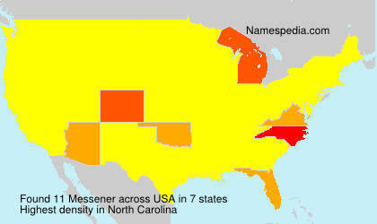 Surname Messener in USA Surname Messener in USA