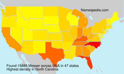 Surname Messer in USA Surname Messer in USA
