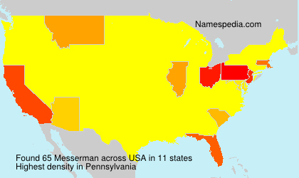 Surname Messerman in USA Surname Messerman in USA