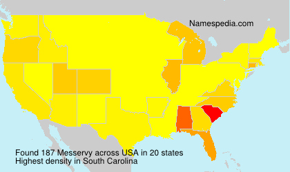 Surname Messervy in USA Surname Messervy in USA
