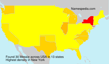 Surname Messie in USA