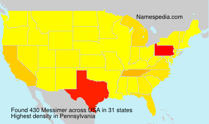 Surname Messimer in USA Surname Messimer in USA