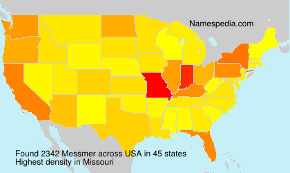 Surname Messmer in USA Surname Messmer in USA