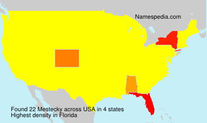 Surname Mestecky in USA Surname Mestecky in USA