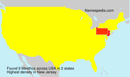 Surname Mesthos in USA Surname Mesthos in USA