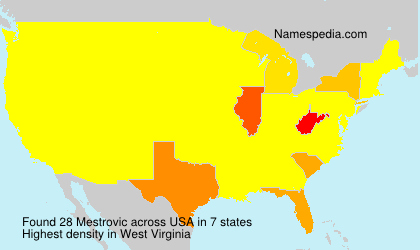 Surname Mestrovic in USA Surname Mestrovic in USA