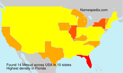 Surname Mesud in USA Surname Mesud in USA