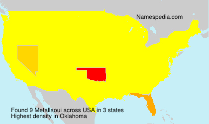 Surname Metallaoui in USA Surname Metallaoui in USA
