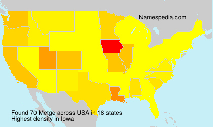 Surname Metge in USA Surname Metge in USA