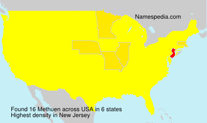 Surname Methuen in USA Surname Methuen in USA