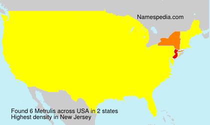 Surname Metrulis in USA Surname Metrulis in USA