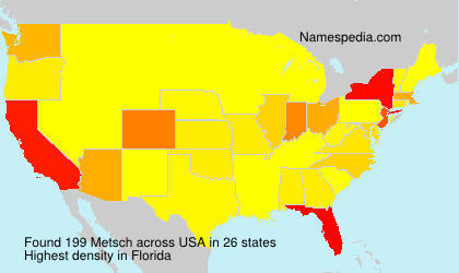 Surname Metsch in USA Surname Metsch in USA