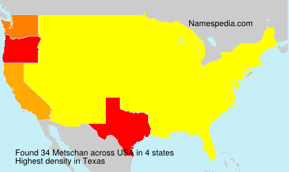 Surname Metschan in USA Surname Metschan in USA