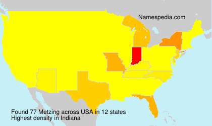 Surname Metzing in USA Surname Metzing in USA