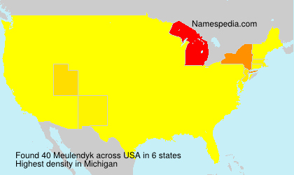 Surname Meulendyk in USA Surname Meulendyk in USA