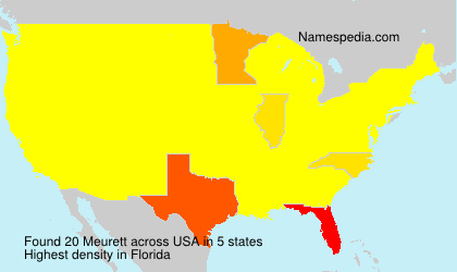 Surname Meurett in USA Surname Meurett in USA