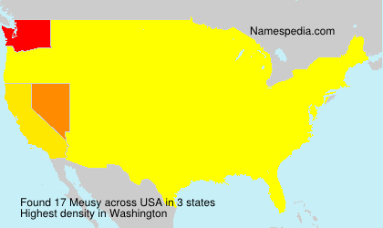 Surname Meusy in USA Surname Meusy in USA