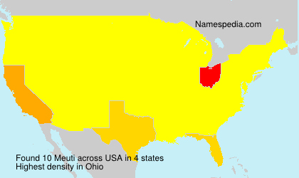 Surname Meuti in USA Surname Meuti in USA
