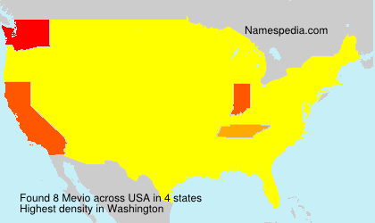 Surname Mevio in USA Surname Mevio in USA