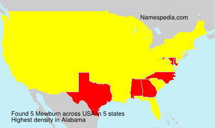 Surname Mewburn in USA Surname Mewburn in USA