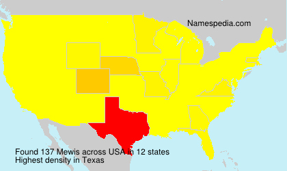 Surname Mewis in USA Surname Mewis in USA