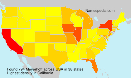 Surname Meyerhoff in USA Surname Meyerhoff in USA