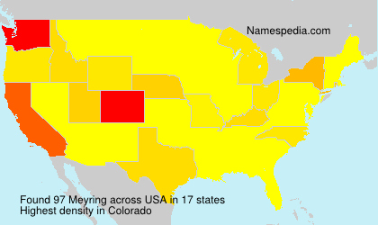 Surname Meyring in USA Surname Meyring in USA