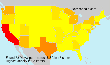 Surname Meyyappan in USA Surname Meyyappan in USA