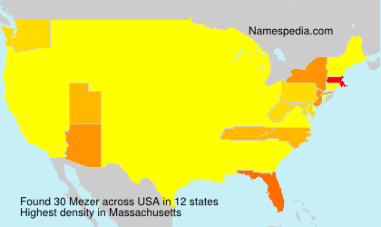 Surname Mezer in USA Surname Mezer in USA