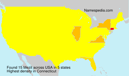 Surname Mezit in USA Surname Mezit in USA