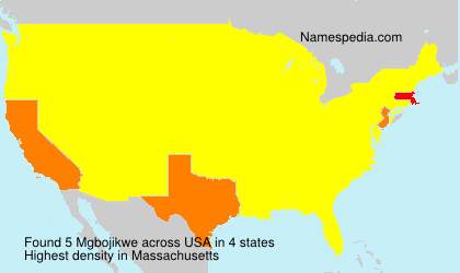 Surname Mgbojikwe in USA Surname Mgbojikwe in USA