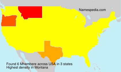 Surname Mhembere in USA Surname Mhembere in USA