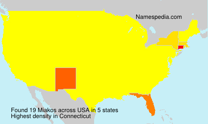 Surname Miakos in USA Surname Miakos in USA