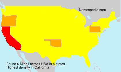 Surname Mianji in USA Surname Mianji in USA