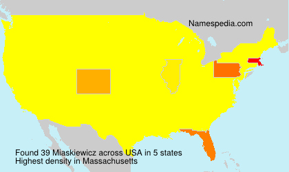 Surname Miaskiewicz in USA Surname Miaskiewicz in USA