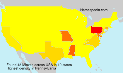 Surname Miazza in USA Surname Miazza in USA