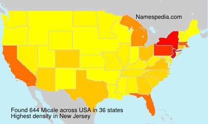 Surname Micale in USA Surname Micale in USA