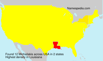 Surname Michailakis in USA Surname Michailakis in USA