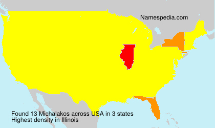 Surname Michalakos in USA Surname Michalakos in USA
