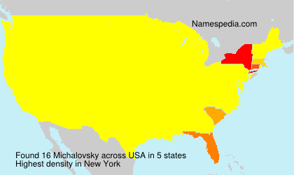 Surname Michalovsky in USA Surname Michalovsky in USA