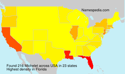 Surname Michelet in USA Surname Michelet in USA